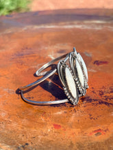 Load image into Gallery viewer, Vintage Mother of Pearl Sterling Silver Cuff
