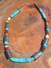 Load image into Gallery viewer, Vintage Turquoise Heishi Necklace
