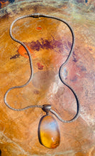 Load image into Gallery viewer, Vintage Amber Pendant Necklace
