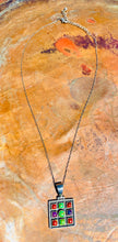 Load image into Gallery viewer, Sterling Silver Inlay Pendant Necklace
