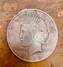 Load image into Gallery viewer, Vintage Peace Dollar Pendant – 1922
