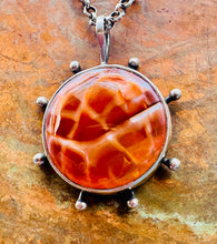 Load image into Gallery viewer, Sterling Silver Fire Agate Necklace
