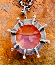 Load image into Gallery viewer, Sterling Silver Fire Agate Necklace
