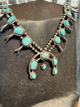 Load image into Gallery viewer, Vintage Turquoise Squash Blossom
