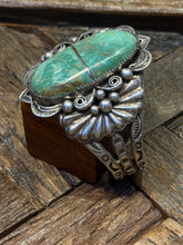 Load image into Gallery viewer, Vintage Green Turquoise Cuff
