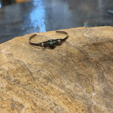 Load image into Gallery viewer, Vintage Sterling Silver Baby Cuff with Turquoise
