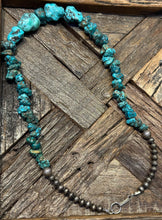 Load image into Gallery viewer, Vintage Navajo Pearl Turquoise Necklace
