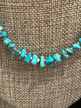 Load image into Gallery viewer, Vintage Turquoise Nugget Heishi Necklace
