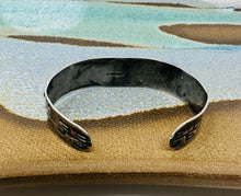 Load image into Gallery viewer, Whimsical Fred Harvey Era Sterling Silver Cuff
