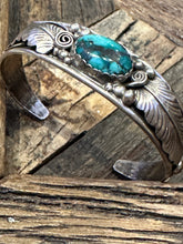 Load image into Gallery viewer, Vintage Turquoise Cabochon Cuff
