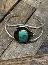 Load image into Gallery viewer, Vintage Green Turquoise Cuff

