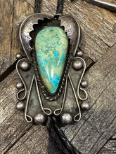 Load image into Gallery viewer, Vintage Turquoise Sterling Bolo
