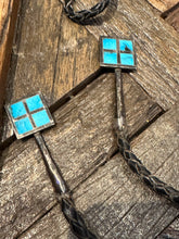 Load image into Gallery viewer, Vintage Zuni Turquoise Inlay Bolo
