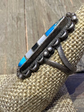 Load image into Gallery viewer, Vintage Zuni Inlay Ring
