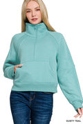 Load image into Gallery viewer, Fleece half zip sweatshirts
