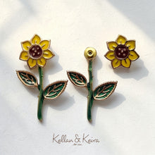 Load image into Gallery viewer, 3-D Front Back Earrings
