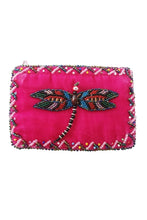 Load image into Gallery viewer, Rectangular Velvet Coin Purse- DragonFly
