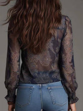 Load image into Gallery viewer, Paisley Ruffled Blouse
