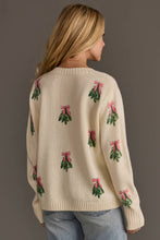 Load image into Gallery viewer, Tree Sweater with Pink Bows
