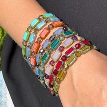 Load image into Gallery viewer, Czech Glass Elastic Bracelet - Assorted
