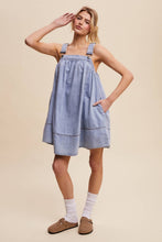 Load image into Gallery viewer, Denim A-Line Overall Dress
