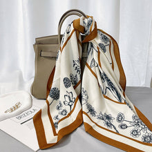 Load image into Gallery viewer, Floral Print Square Scarf
