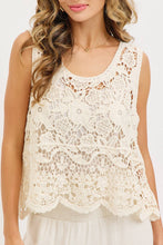 Load image into Gallery viewer, Crochet Lace Tank
