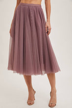 Load image into Gallery viewer, Tulle Midi Skirt
