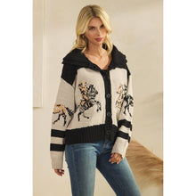 Load image into Gallery viewer, Horse Print Sweater
