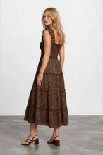 Load image into Gallery viewer, Plaid Smocked Midi Dress
