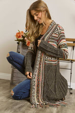 Load image into Gallery viewer, Aztec Fringe Cardigan
