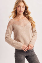 Load image into Gallery viewer, Eyelash Lace Sweater
