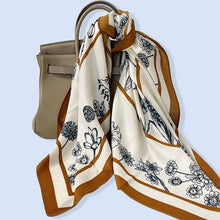 Load image into Gallery viewer, Floral Print Square Scarf
