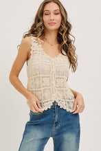 Load image into Gallery viewer, Crochet Lace Tank
