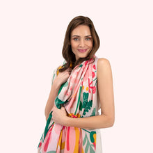 Load image into Gallery viewer, Print Scarf - Pop Flower Posie
