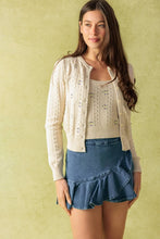 Load image into Gallery viewer, A sweater knit cami and cardigan set
