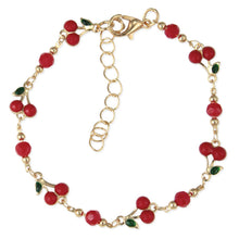 Load image into Gallery viewer, Cherry Bowl Gold Link Bracelet
