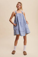 Load image into Gallery viewer, Denim A-Line Overall Dress
