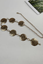 Load image into Gallery viewer, Ethnic Carved Chain Belt – Vintage Style: Gold
