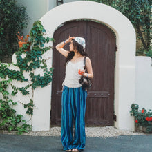 Load image into Gallery viewer, "Dolce Vita" Floral Glass Beads with Gold Accents Hair Tie Bracelets

