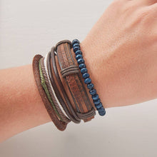 Load image into Gallery viewer, Genuine Leather and Beads Bracelets
