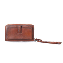 Load image into Gallery viewer, Myra Zidana Elko Braided Veg Tanned Leather Wallet in Auburn Glow
