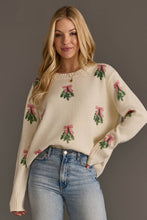 Load image into Gallery viewer, Tree Sweater with Pink Bows
