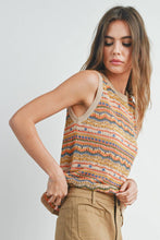 Load image into Gallery viewer, Geo Pattern Knit Top
