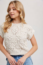 Load image into Gallery viewer, Short Sleeve Knit Sweater
