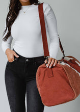 Load image into Gallery viewer, Aztec Duffel-Rust, Cream &amp; Gray
