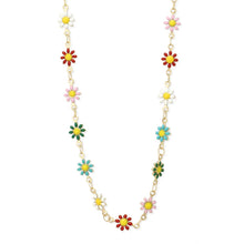 Load image into Gallery viewer, Field of Flowers Multi Daisy Chain Necklace
