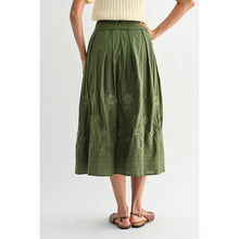 Load image into Gallery viewer, Embroidered Midi Skirt
