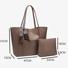 Load image into Gallery viewer, Elegant Large Tote Bag for Fall &amp; Work
