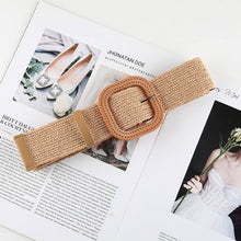 Load image into Gallery viewer, Vintage Braided Square Buckle Belt
